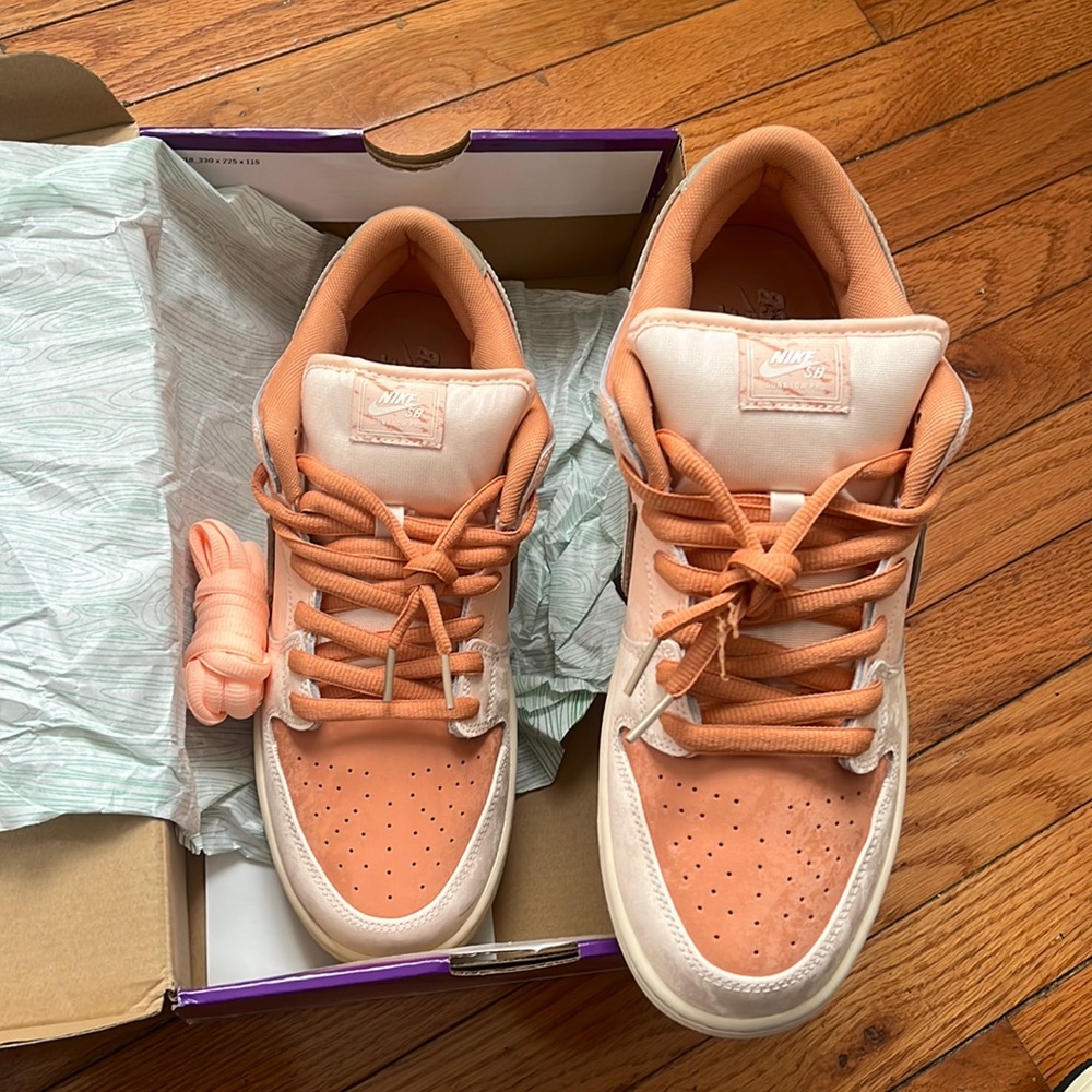 Nike Peach and Beige Sneakers